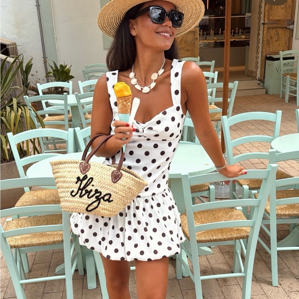 Zara Polka Dot Mini Dress - Picture 6 of 16